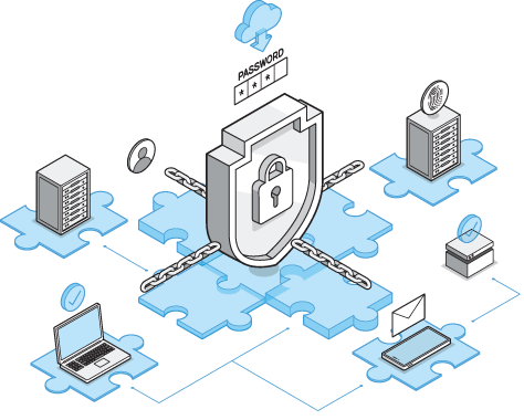네트워크 보안 그래픽